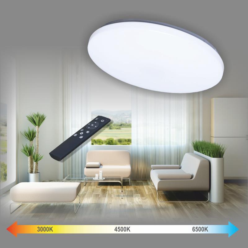 Tope Sopot ceiling light, 2x24W, LED, Ø380mm