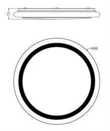Šviestuvas plafonas Eglo, LED, 40W, 3000-6500K, 3000lm, Ø59