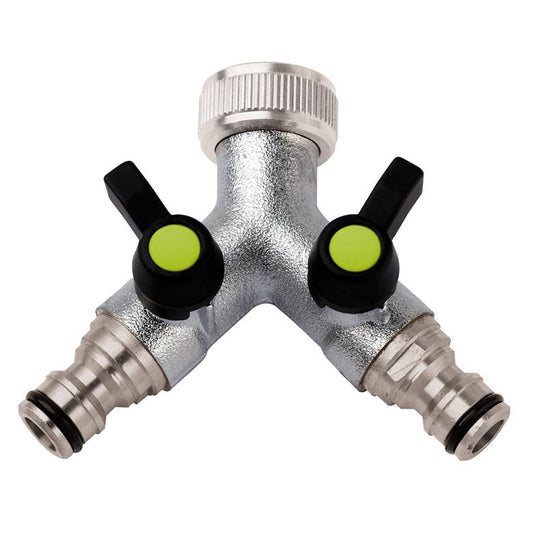 Double garden tap Color Tap ART465L, 3/4'' female thread