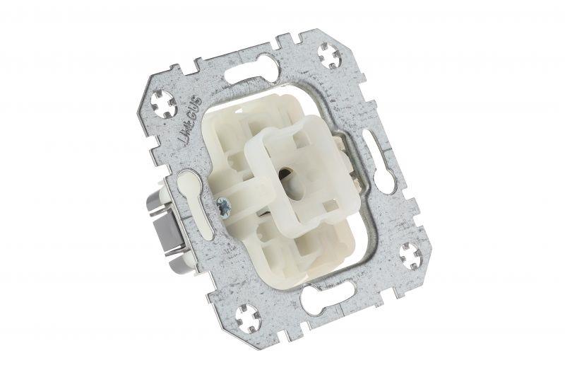 Kryžminis perjungiklis LIREGUS EPSILON, metalo spalvos