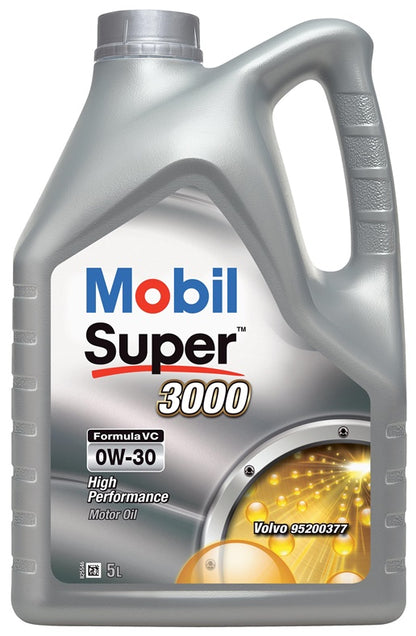 Car Engine Oil Mobil Super 3000 VC 0W-30, 5 l