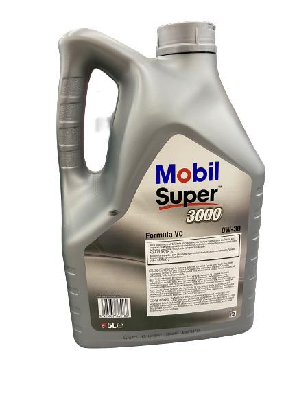 Car Engine Oil Mobil Super 3000 VC 0W-30, 5 l
