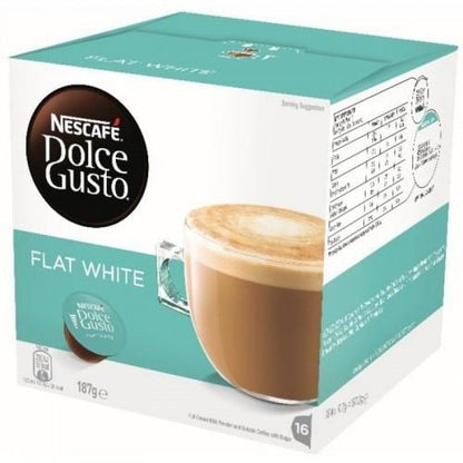 Kavos kapsulės NESCAFE DOLCE GUSTO FLAT WHITE, 16 vnt.