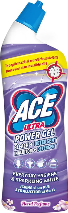 Żelowy uniwersalny środek czyszczący Ace Ultra Power, zapach kwiatowy 750ml