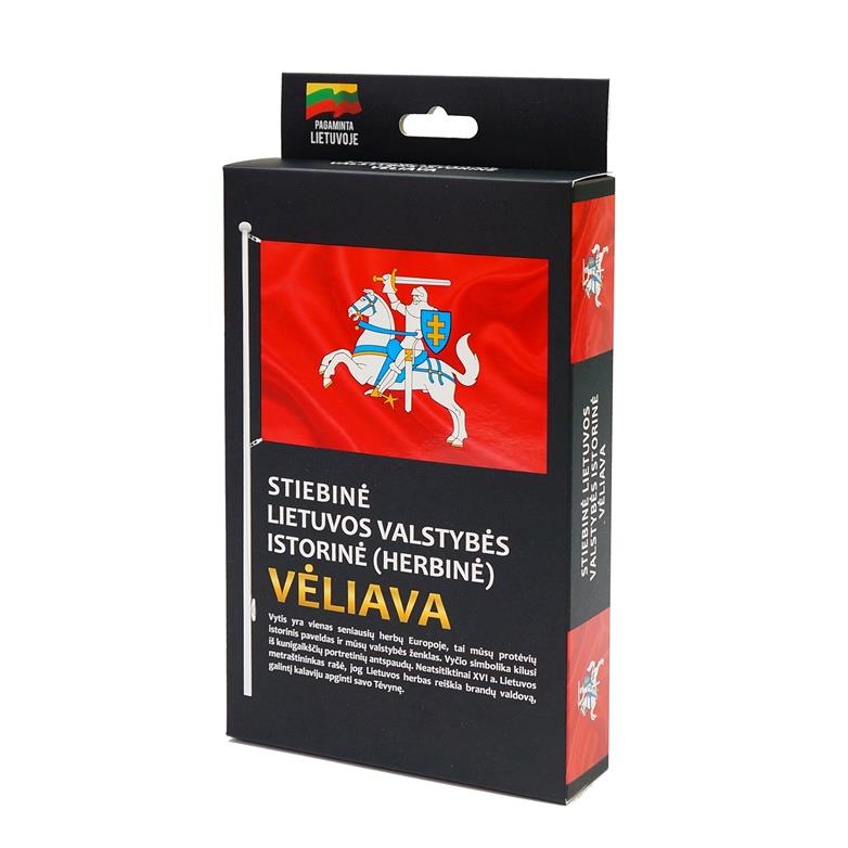 Historical flag of Lithuania, with carabiner. 170x100 cm