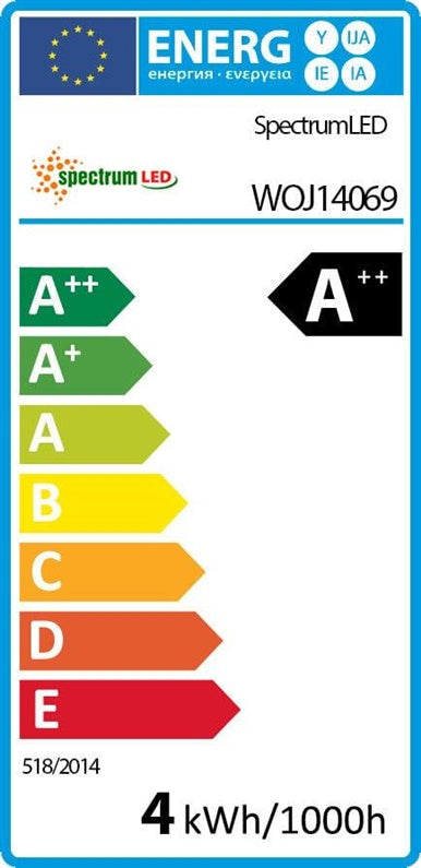 Lemputė Spectrum LED, B35, E14, 4W, 400LM, 2700K