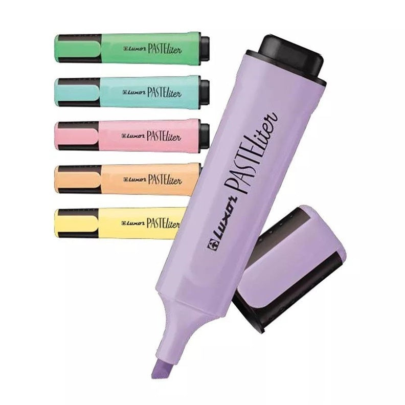 Highlighters LUXOR 4020P/6WT, pastel colors, 6 pcs.