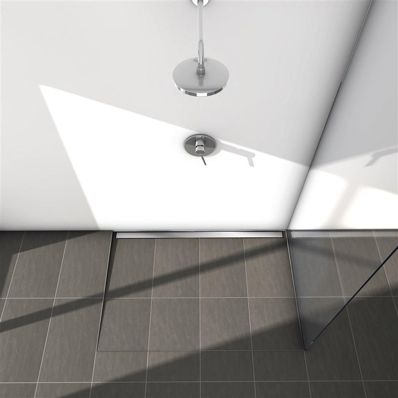 SHOWER DRAIN 2IN1 (GRATE/TILE INSERT) 90CM