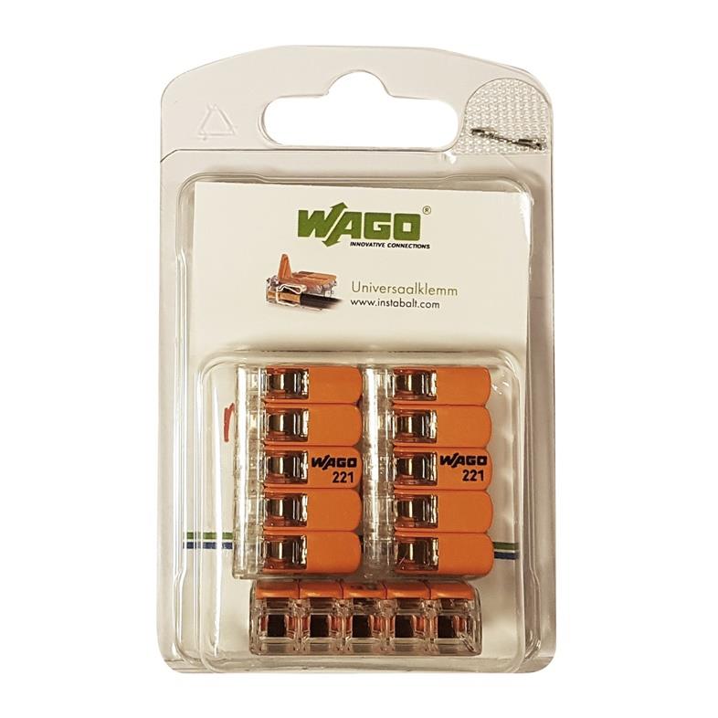 Złączka Wago 221-615/3, 5 x 0,5-6 mm², 450 V, 3 szt.