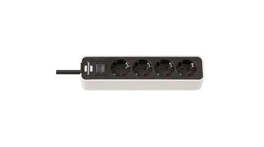 BRENNENSTUHL ECOLOR Household Power Strip, 4-way, 1.5 m