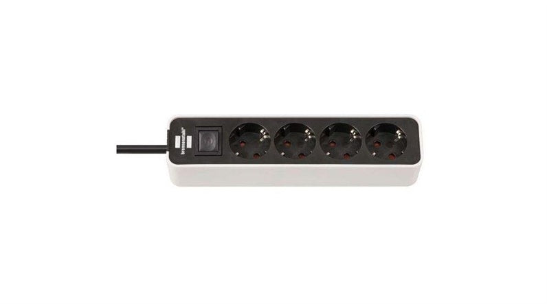 BRENNENSTUHL ECOLOR Household Power Strip, 4-way, 1.5 m