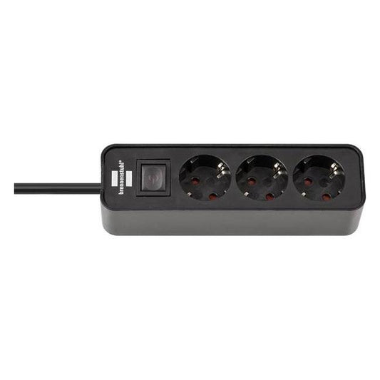 BRENNENSTUHL ECOLOR Household Extension Cord, 3-Gang, 1.5 m