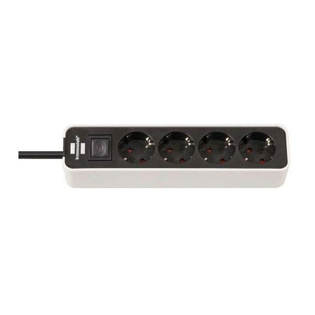 BRENNENSTUHL ECOLOR Household Power Strip, 4-way, 1.5 m