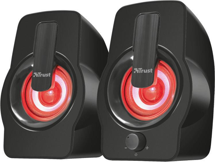 Компьютерные колонки Trust Gemi RGB 2.0, черные