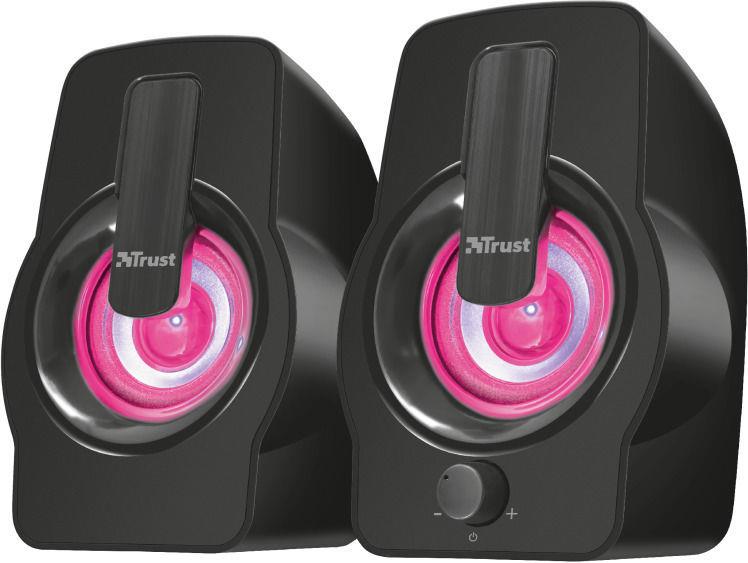 Компьютерные колонки Trust Gemi RGB 2.0, черные