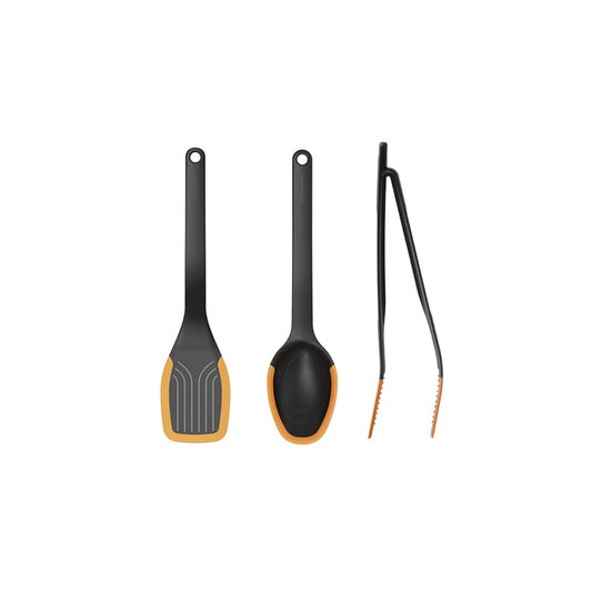 Kitchen utensil set FF, black/orange, 3 pcs.