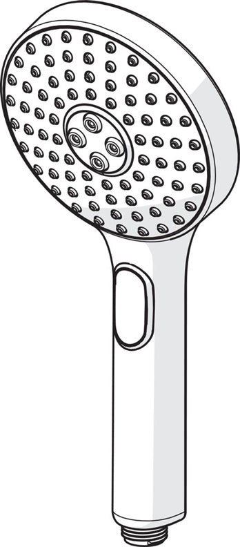 Głowica prysznicowa Oras Hydractiva 242403, szara/chrom, 120 mm