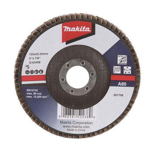 Flap disc Makita D-63498 125x22.23mm 80