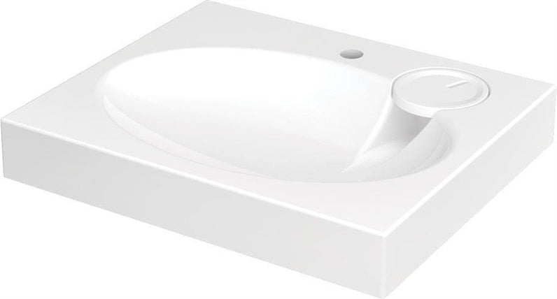 Umywalka nablatowa nad pralkę PAA CLARO MINI, 600×500 mm