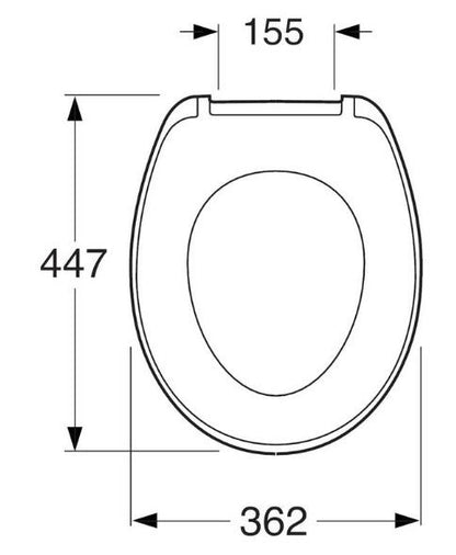 Deska sedesowa SAVAL 8780S101, wolnoopadająca