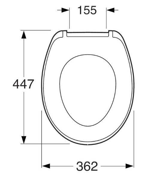 Deska sedesowa SAVAL 8780S101, wolnoopadająca