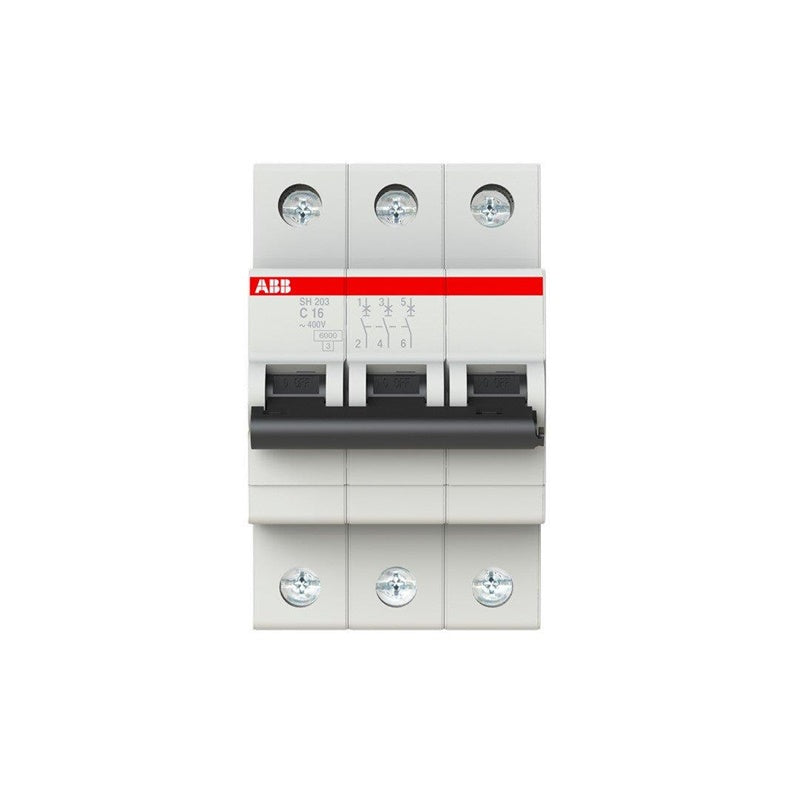 Circuit breaker ABB SH203 3P C 6kA, 16 A