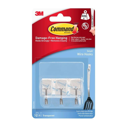 Clear Hooks COMMAND T17067CC, 3 pcs.