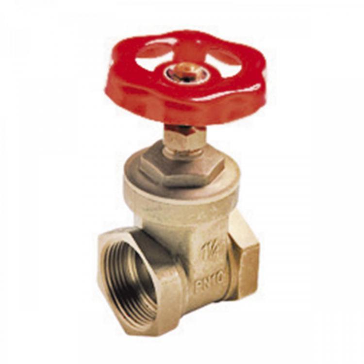 Brass gate valve MT 4113015, F/F, ½", internal thread