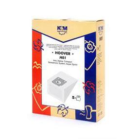 K&M H01 Vacuum Cleaner Bags, 5 pcs