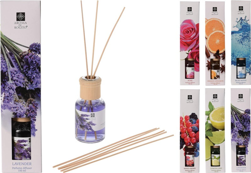 Reed diffuser, 100 ml, various scents
