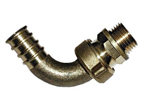 Złączka kątowa do węża, 1/2 cala x 18 mm, gwint zewnętrzny