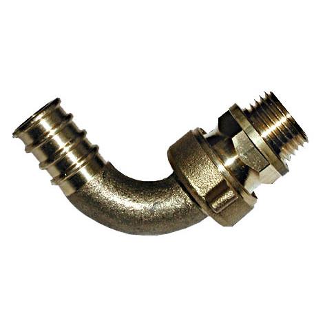 Złączka kątowa do węża, 1/2 cala x 18 mm, gwint zewnętrzny