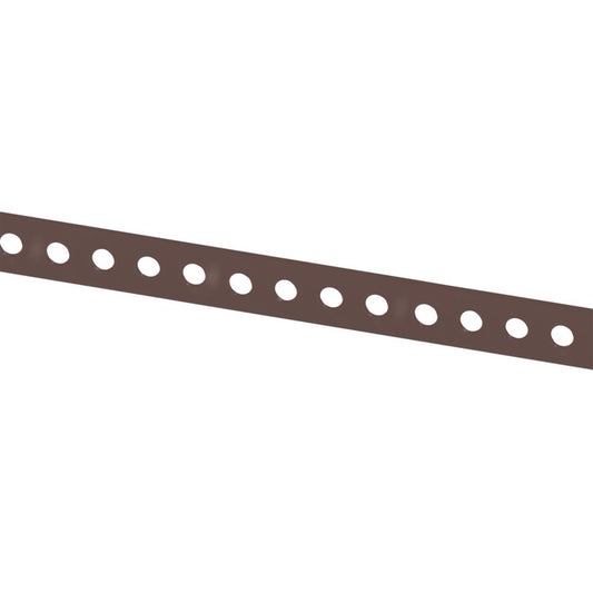 Tvirtinimo juosta, perforuota, 12 x 0.7 mm, 3 m, ruda
