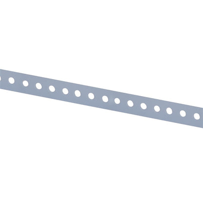 Tvirtinimo juosta, perforuota, 12 x 0.7 mm, 3 m, pilka