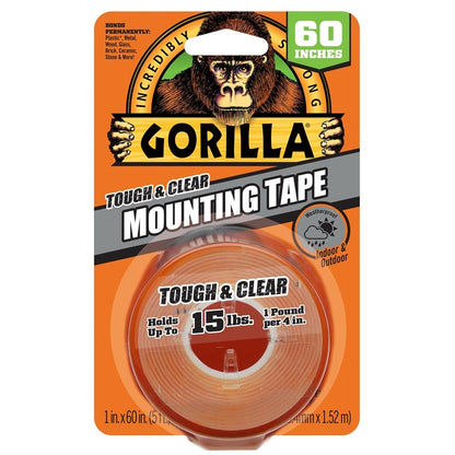 Taśma montażowa dwustronna Gorilla Mounting, 1,5 m x 2,54 cm