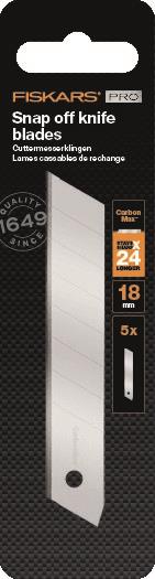 Ašmenys peiliui laužomais ašmenimis FISKARS 18mm 5vnt