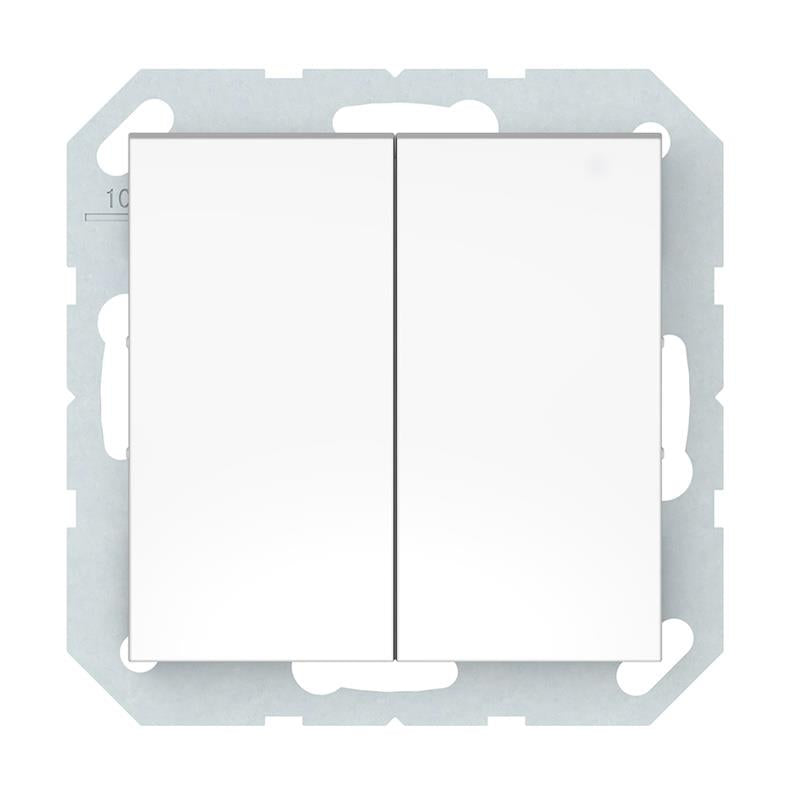 Switch VILMA QR1000, 2 gang, white