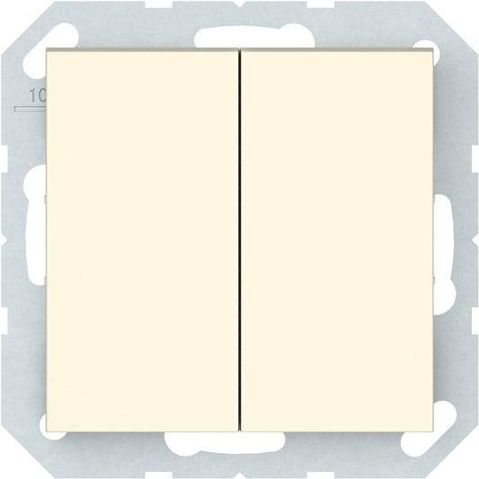 Switch VILMA QR1000, 2-gang, ivory, IP44