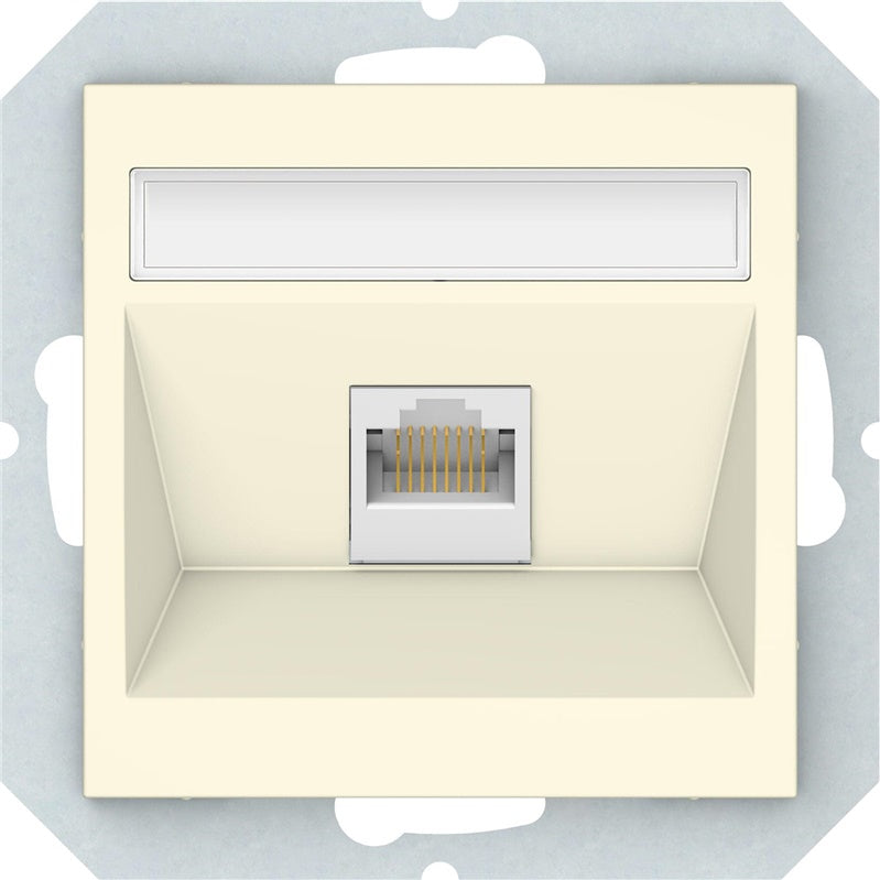 VILMA QR1000 computer socket, ivory