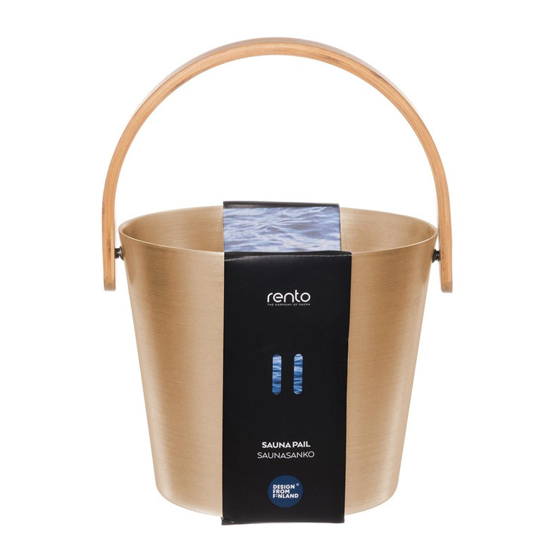 Sauna bucket RENTO CHAMPAGNE, 5 l, 23 x 23 cm,