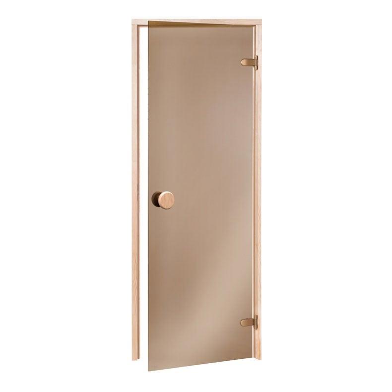 Sauna door ANDRES ECO 70x190cm, pine, bronze glass