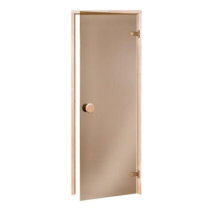 Sauna door ANDRES ECO 70x190cm, pine, bronze glass