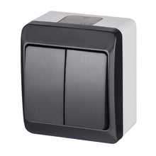 Switch ELEKTRO-PLAST HERMES, 2-gang, IP44