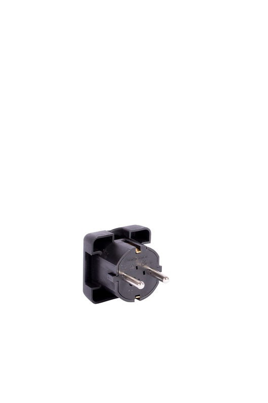 Angled plug N&L, 3P, 16A, 250V, black