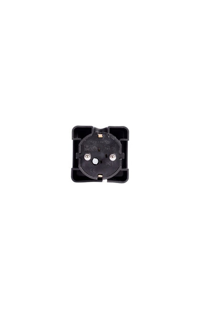 Angled plug N&L, 3P, 16A, 250V, black