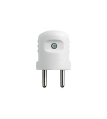 Plug N&L, 2P, 16A, 250V, white