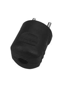 Plug N&L, 2P, 16A, 250V, black