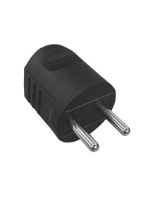 Plug N&L, 2P, 16A, 250V, black