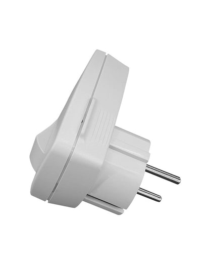 Kištukas su jungikliu N&L, 3P, 16A, 250V, baltos spalvos