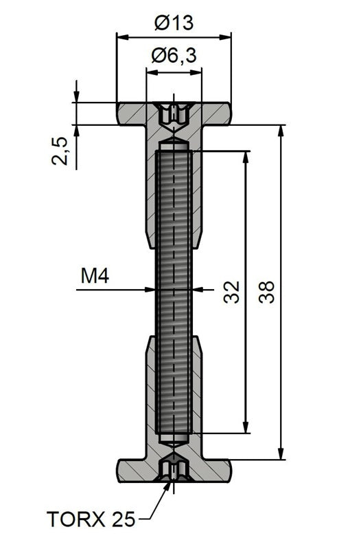 Plokščių veržikliai 860X, 38 mm